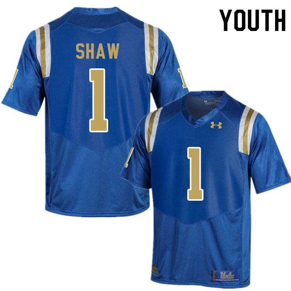 Youth #1 Jay Shaw UCLA Bruins College Football Jerseys Sale-Blue